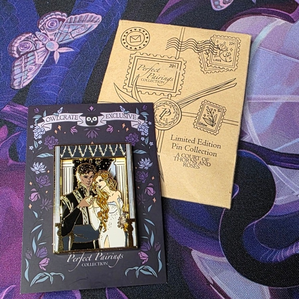Perfect Pairings ACOTAR Pin OS Gold Excellent Feyre Rhysand Sliding Enamel Pin